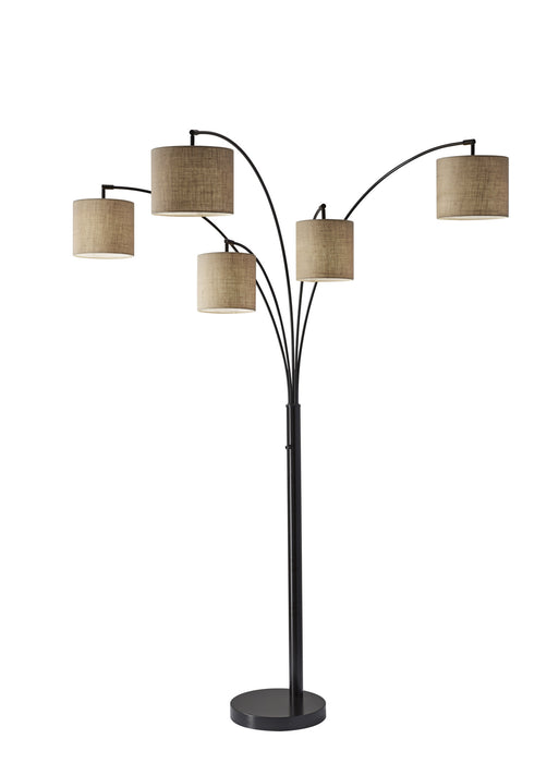 Adesso Home 4239-26 Five Light Arc Lamp, Antique Bronze