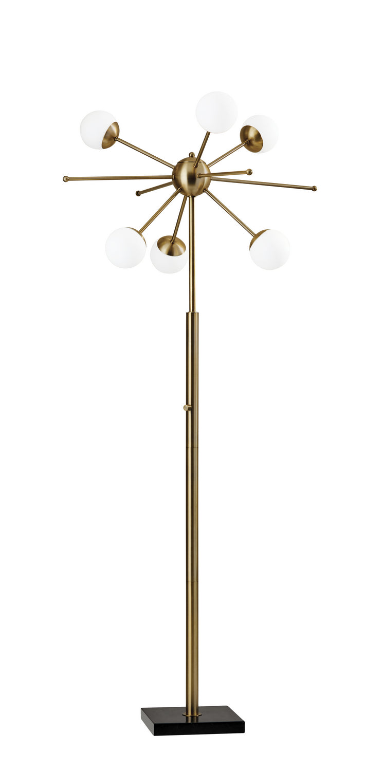 Adesso Home 4271-21 LED Floor Lamp, Black Marble