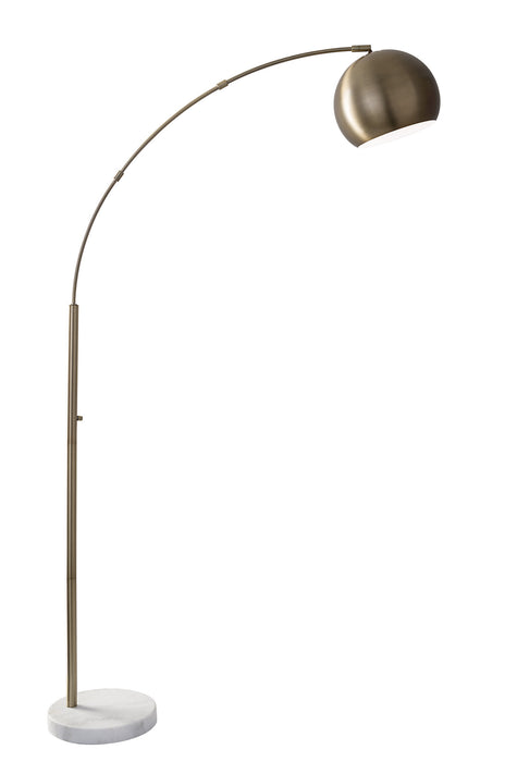 Adesso Home 5170-21 Arc Lamp, White Marble