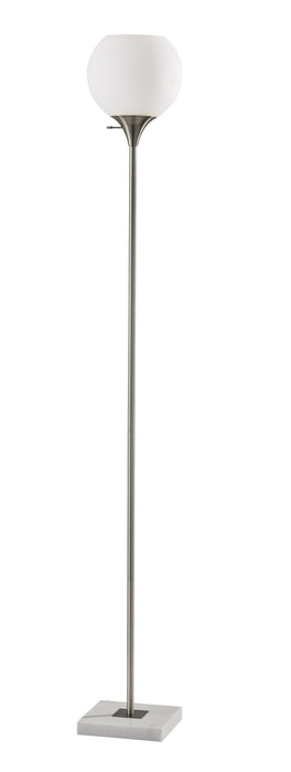 Adesso Home 5179-22 Torchiere, White Marble