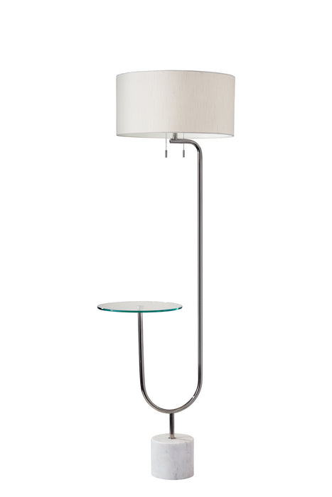 Adesso Home 5426-22 Two Light Floor Lamp, White Marble