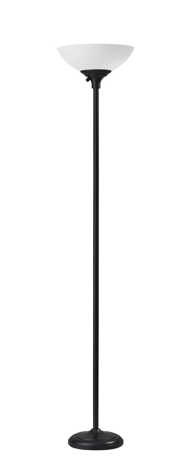 Adesso Home 7506-01 Two Light Torchiere, Black