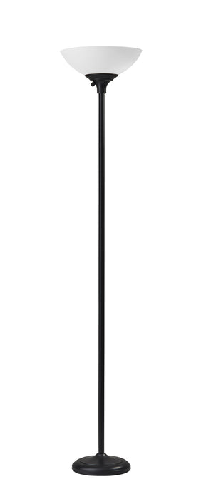 Adesso Home 7506-01 Two Light Torchiere, Black