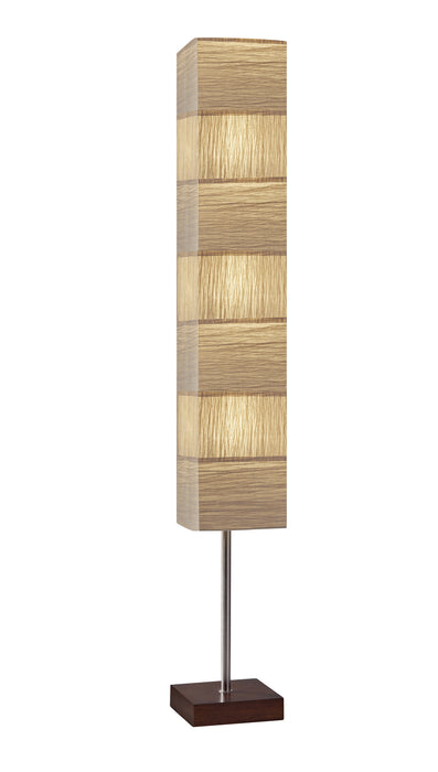 Adesso Home 8027-15 Three Light Floorchiere, Walnut Rubberwood