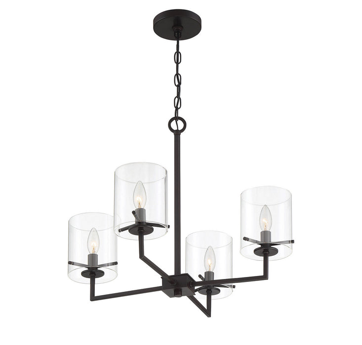 Meridian M10076ORB Four Light Chandelier, Oil Rubbed Bronze