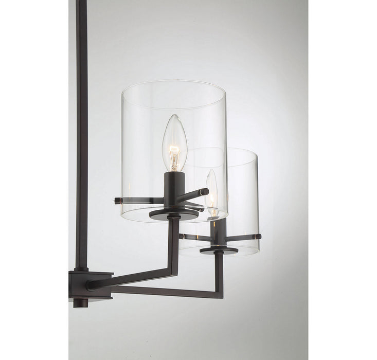 Meridian M10076ORB Four Light Chandelier, Oil Rubbed Bronze