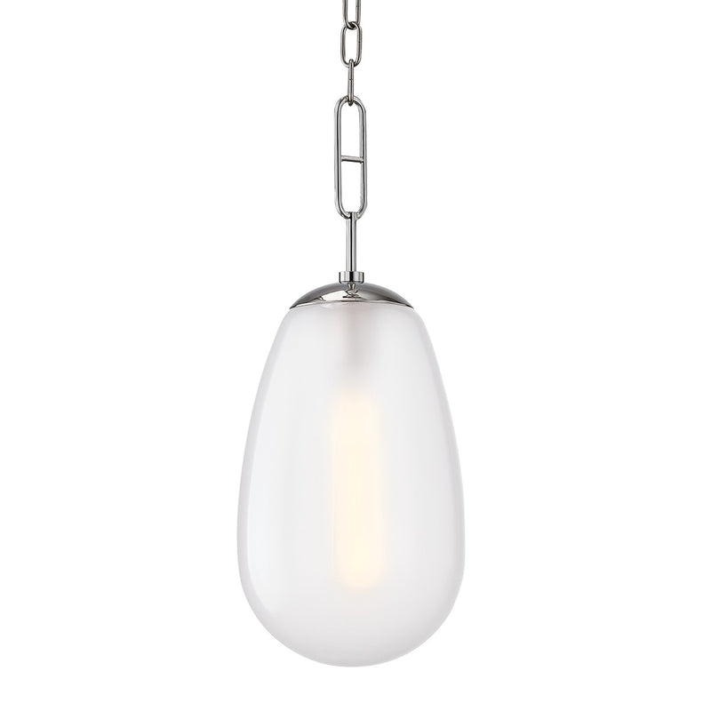 Hudson Valley 2109-PN One Light Pendant, Polished Nickel