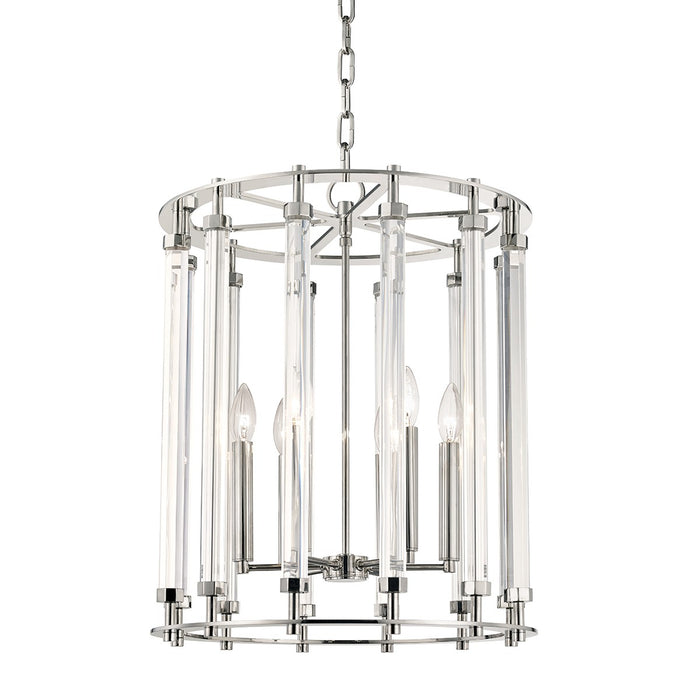 Hudson Valley 2818-PN Six Light Lantern, Polished Nickel