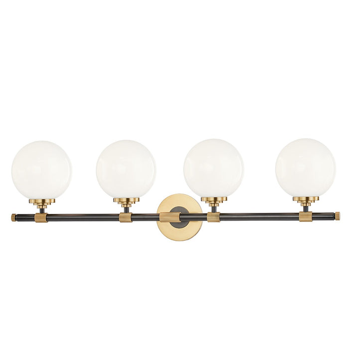 Hudson Valley 3704-AOB Four Light Bath Bracket, Aged Old Bronze