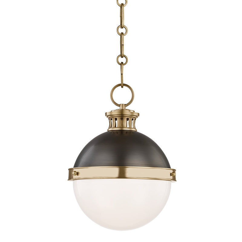 Hudson Valley 4019-ADB One Light Pendant, Aged/Antique Distressed Bronze