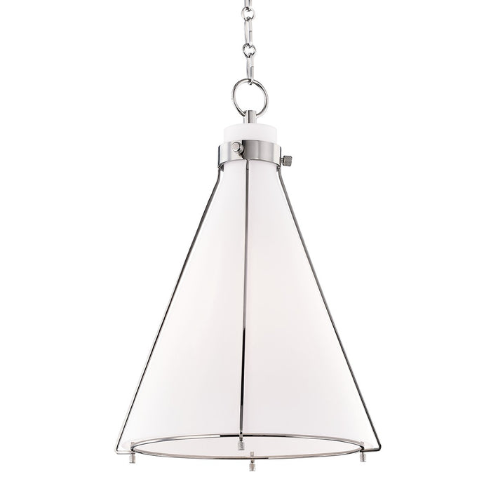 Hudson Valley 7316-PN One Light Pendant, Polished Nickel