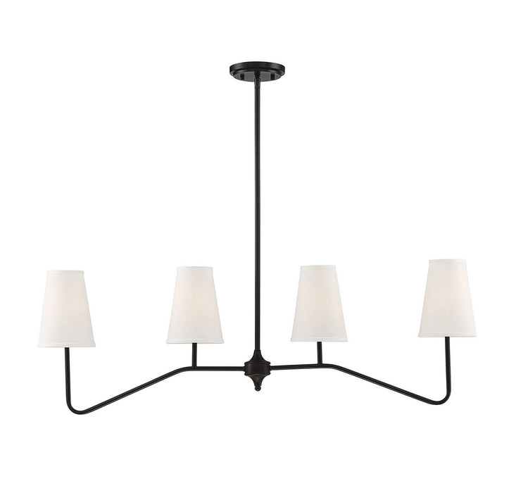 Meridian M10078ORB Four Light Chandelier, Oil Rubbed Bronze