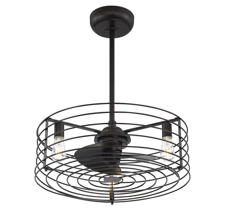 Meridian M2007ORB Three Light Fan D'lier, Oil Rubbed Bronze