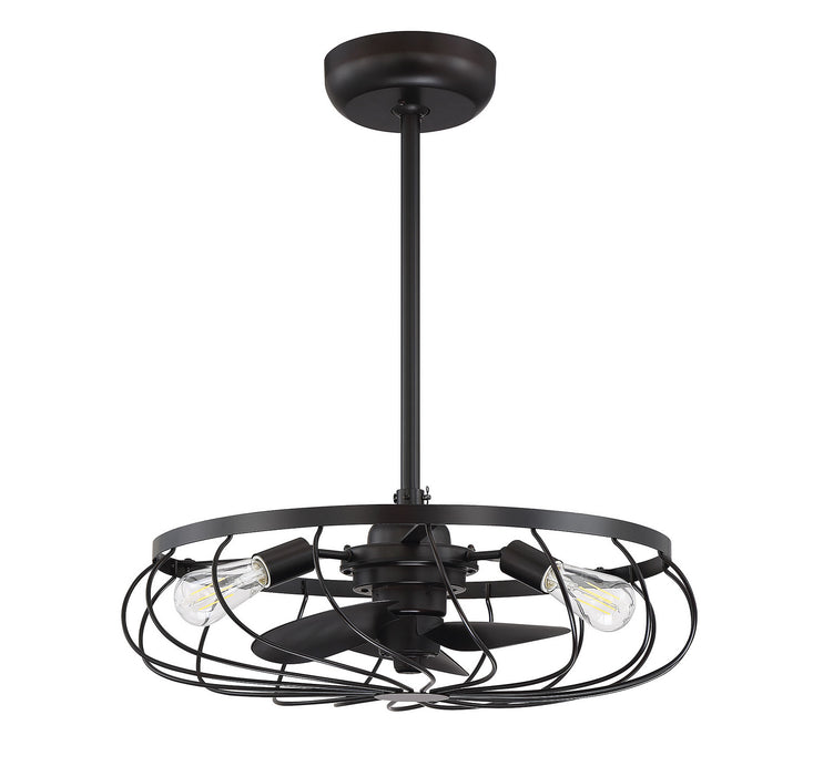 Meridian M2008ORB Three Light Fan D'lier, Oil Rubbed Bronze