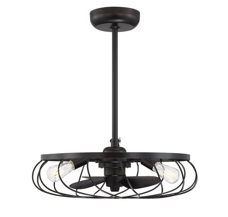 Meridian M2008ORB Three Light Fan D'lier, Oil Rubbed Bronze