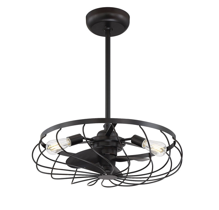 Meridian M2008ORB Three Light Fan D'lier, Oil Rubbed Bronze