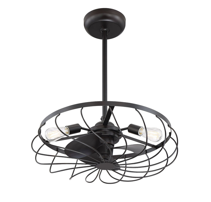 Meridian M2008ORB Three Light Fan D'lier, Oil Rubbed Bronze