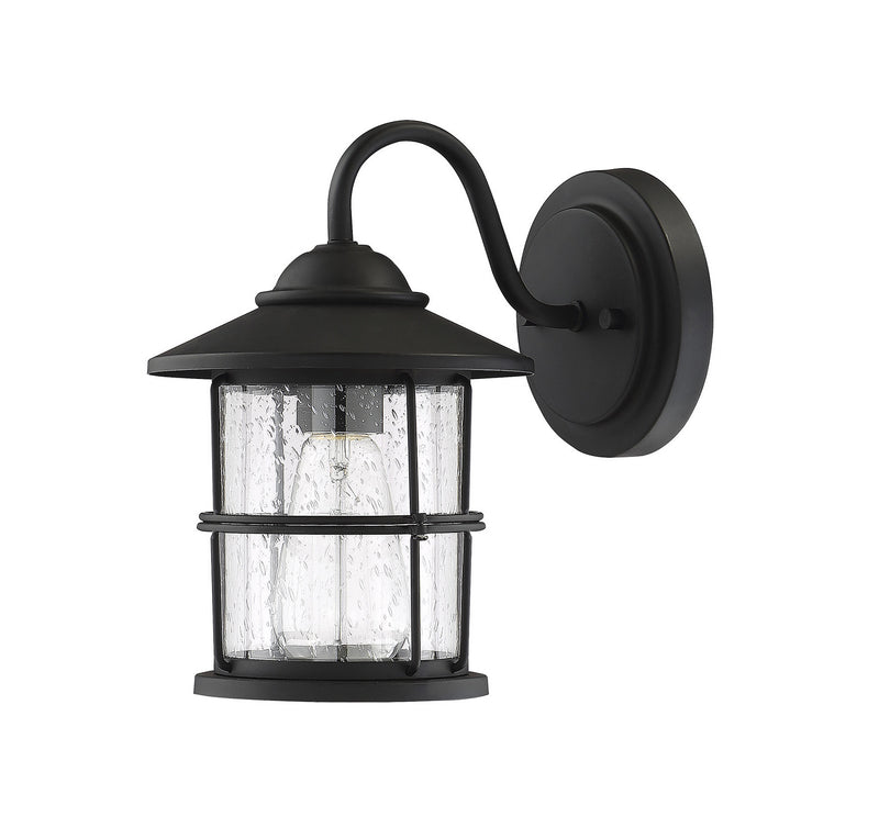 Meridian M50014BK One Light Outdoor Wall Sconce, Matte Black