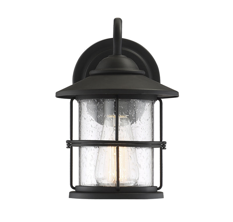 Meridian M50014BK One Light Outdoor Wall Sconce, Matte Black