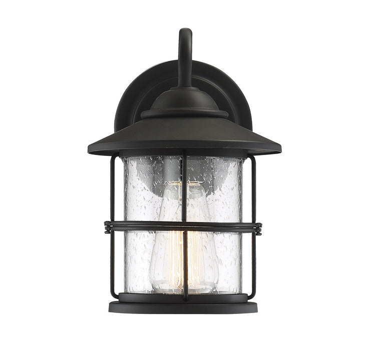 Meridian M50014BK One Light Outdoor Wall Sconce, Matte Black