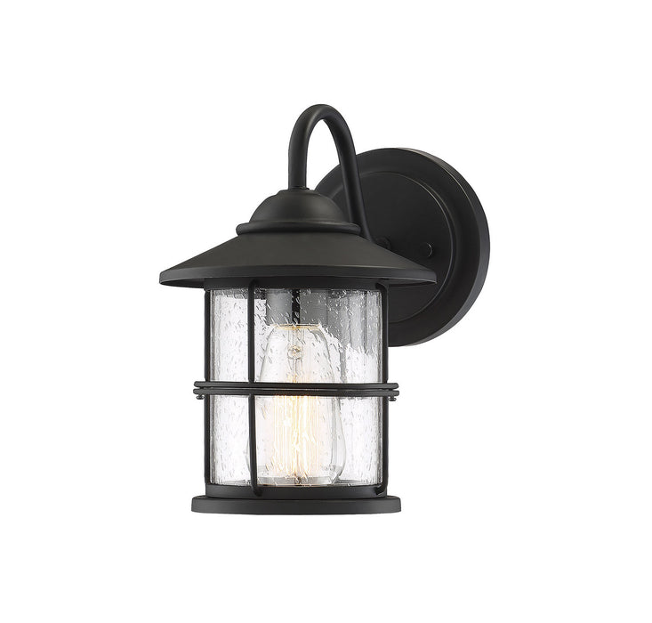 Meridian M50014BK One Light Outdoor Wall Sconce, Matte Black