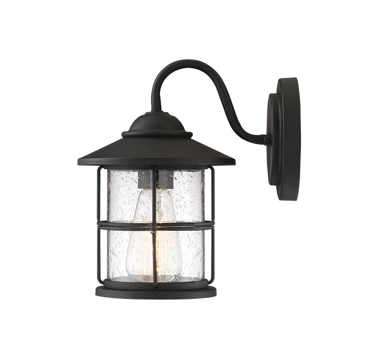 Meridian M50014BK One Light Outdoor Wall Sconce, Matte Black