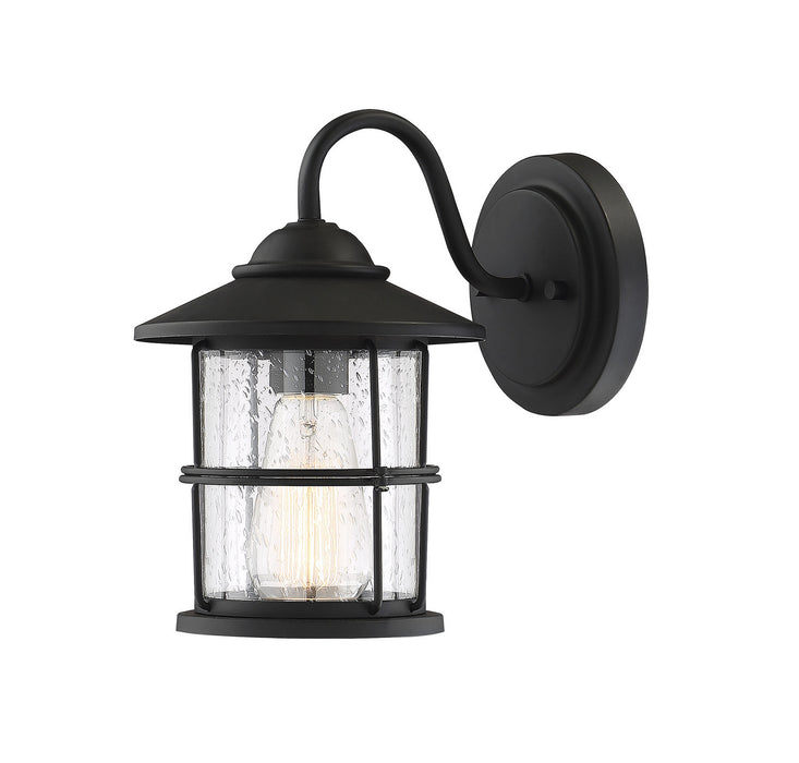 Meridian M50014BK One Light Outdoor Wall Sconce, Matte Black
