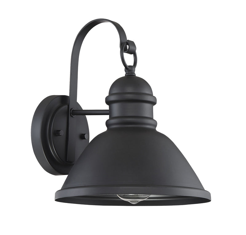 Meridian M50016BK One Light Outdoor Wall Sconce, Matte Black