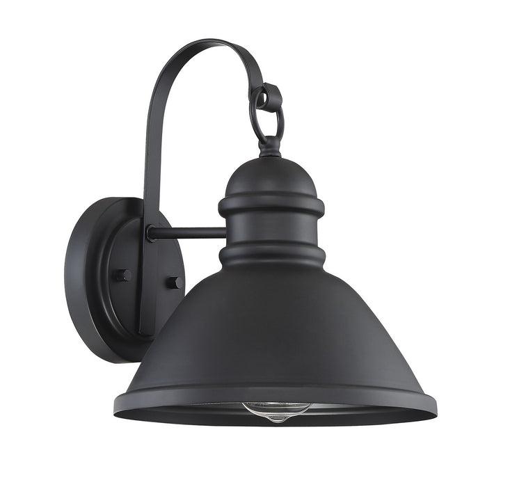 Meridian M50016BK One Light Outdoor Wall Sconce, Matte Black