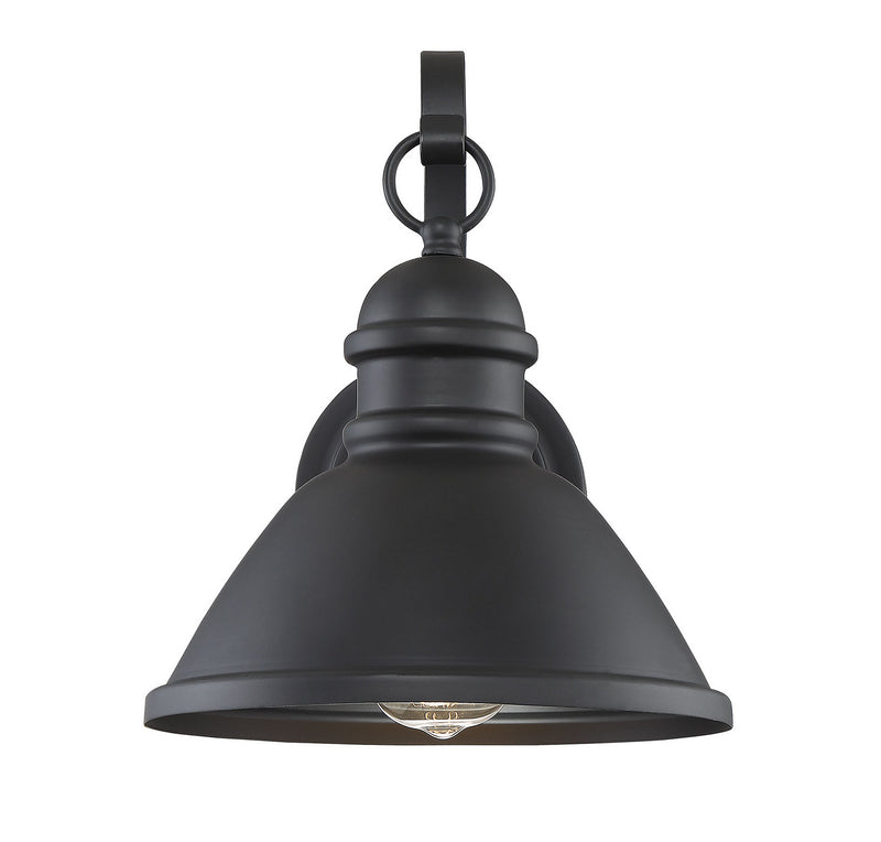 Meridian M50016BK One Light Outdoor Wall Sconce, Matte Black