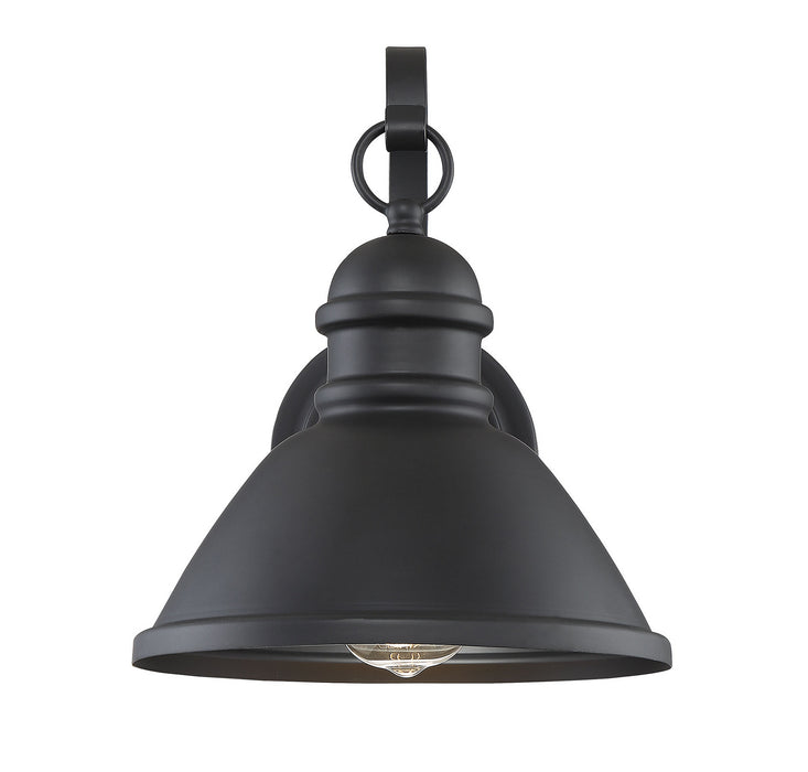 Meridian M50016BK One Light Outdoor Wall Sconce, Matte Black
