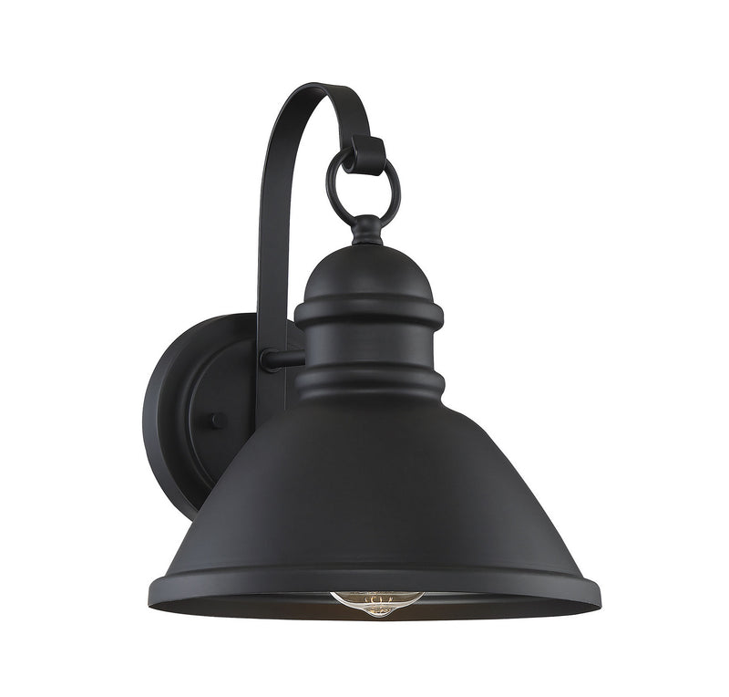 Meridian M50016BK One Light Outdoor Wall Sconce, Matte Black