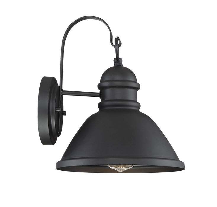 Meridian M50016BK One Light Outdoor Wall Sconce, Matte Black