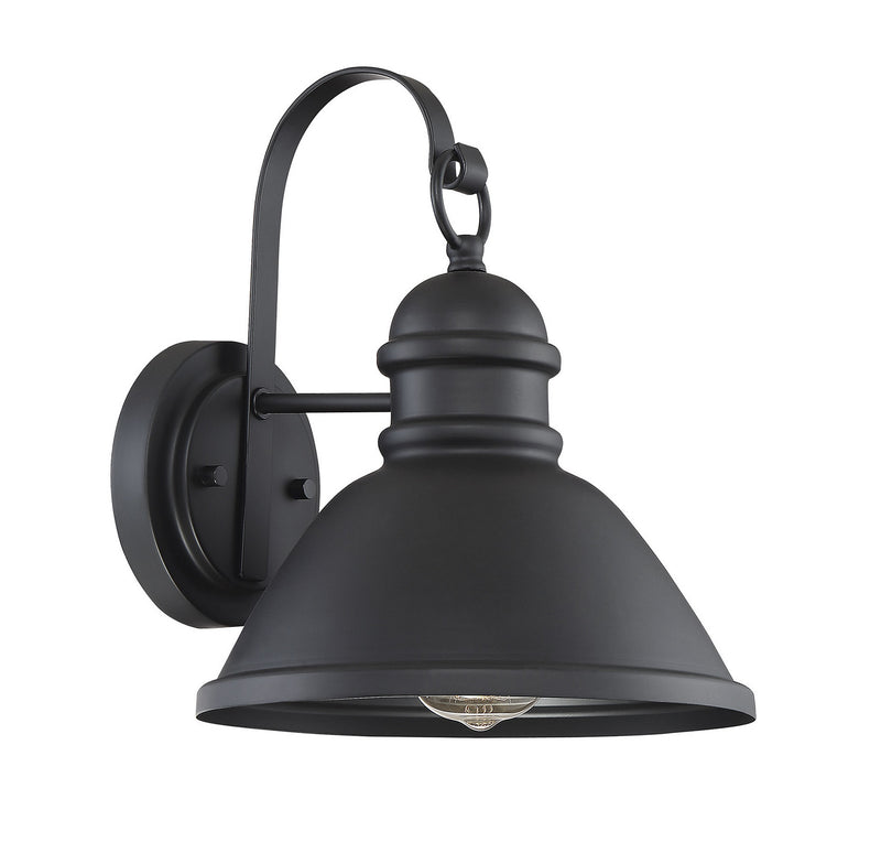 Meridian M50016BK One Light Outdoor Wall Sconce, Matte Black