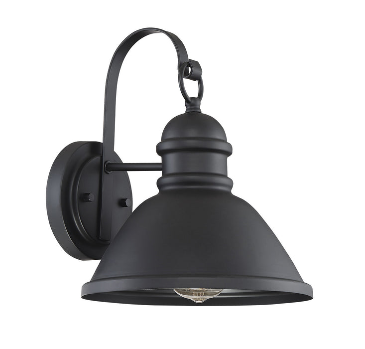 Meridian M50016BK One Light Outdoor Wall Sconce, Matte Black