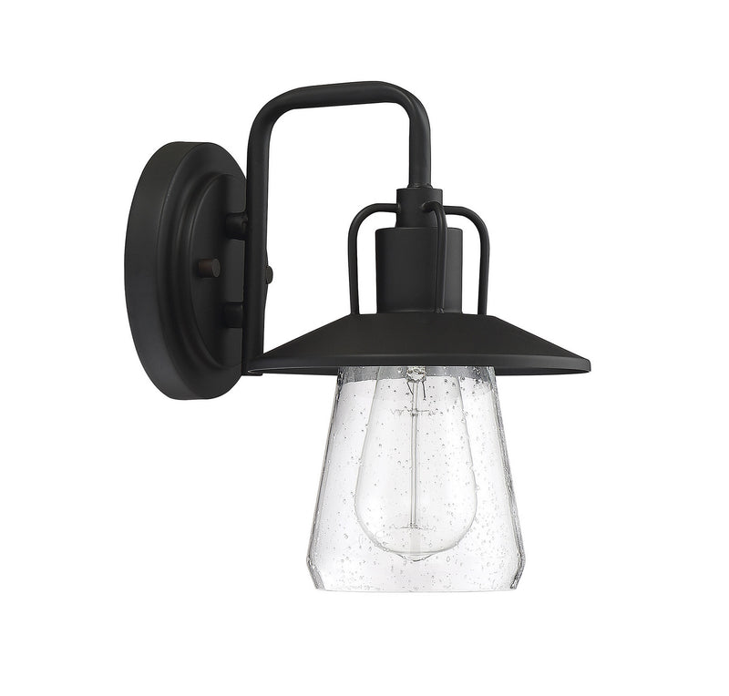 Meridian M50022BK One Light Outdoor Wall Sconce, Matte Black