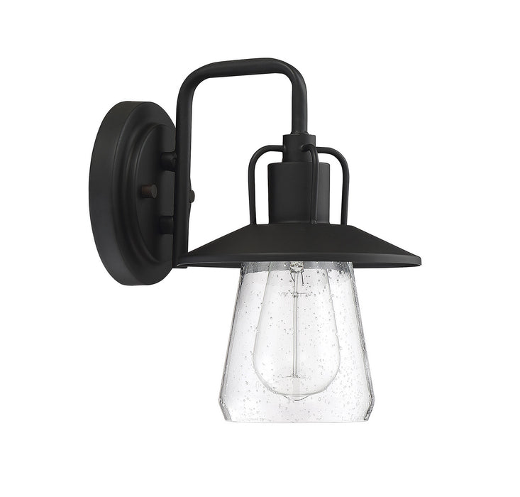 Meridian M50022BK One Light Outdoor Wall Sconce, Matte Black
