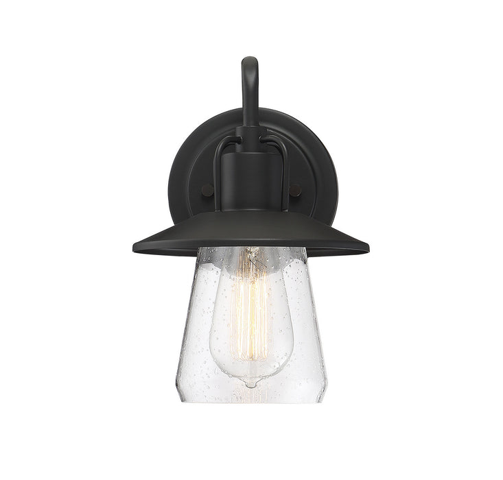 Meridian M50022BK One Light Outdoor Wall Sconce, Matte Black