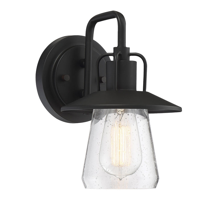Meridian M50022BK One Light Outdoor Wall Sconce, Matte Black