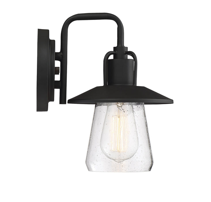 Meridian M50022BK One Light Outdoor Wall Sconce, Matte Black
