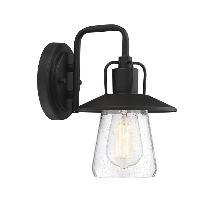 Meridian M50022BK One Light Outdoor Wall Sconce, Matte Black
