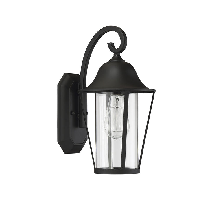 Meridian M50023BK One Light Outdoor Wall Sconce, Matte Black