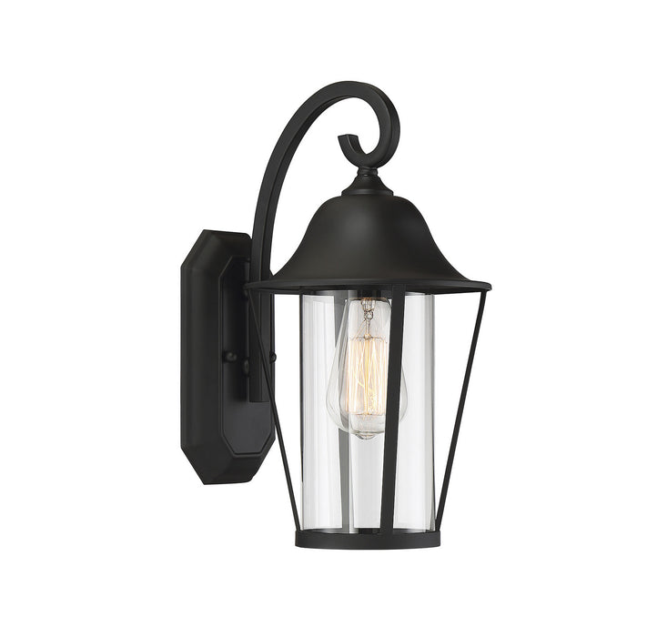Meridian M50023BK One Light Outdoor Wall Sconce, Matte Black