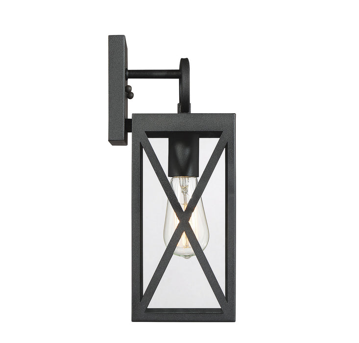 Meridian M50027BK One Light Outdoor Wall Sconce, Black