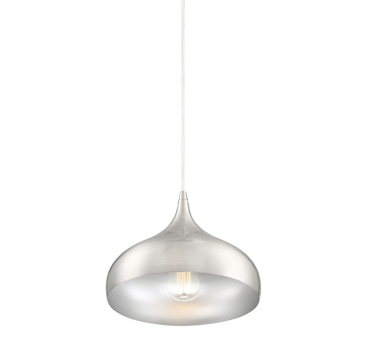 Meridian M70075BN One Light Mini Pendant, Brushed Nickel