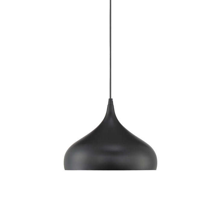 Meridian M70075MBK One Light Mini Pendant, Matte Black