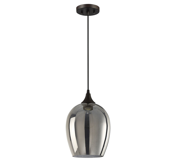 Meridian M70076ORB One Light Mini Pendant, Oil Rubbed Bronze