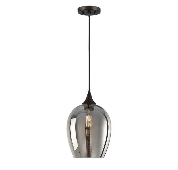 Meridian M70076ORB One Light Mini Pendant, Oil Rubbed Bronze