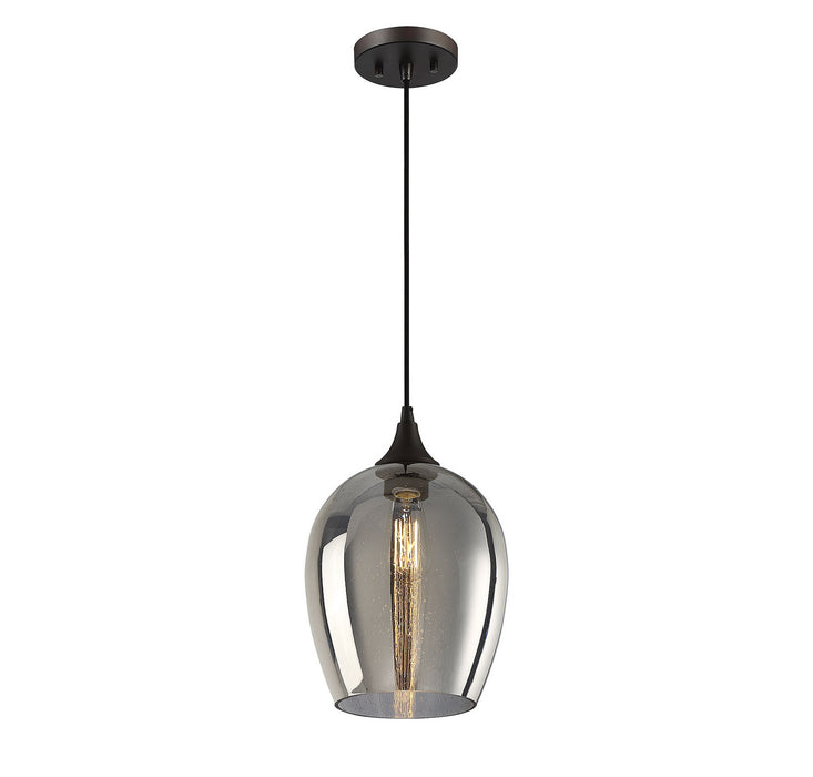 Meridian M70076ORB One Light Mini Pendant, Oil Rubbed Bronze