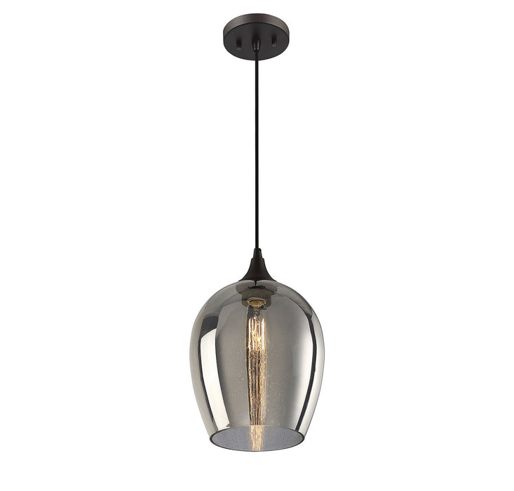 Meridian M70076ORB One Light Mini Pendant, Oil Rubbed Bronze